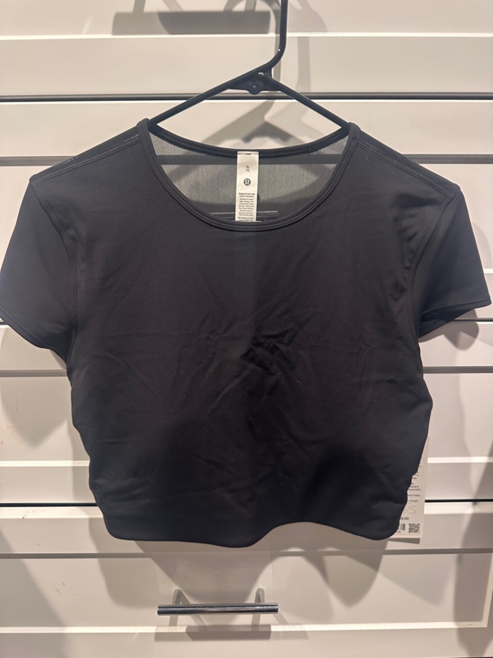 Lululemon Nulu Mesh Back Baby tee Sz XL NWT